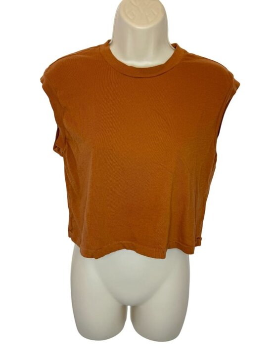 THE GREAT. Tops - The Great. Muscle tee Brown - size 0